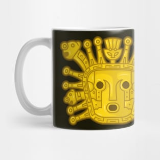 Ancient peruvian Incaic sun god knwowed as "Inti" representation Mug